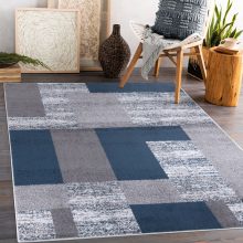 Modern szőnyeg akció, LARA kék-szürke 4574 80x150cm