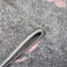 GYEREKSZŐNYEG AKCIÓ, EPERKE 80x150cm E331 szürke pillangós szőnyeg