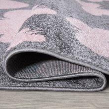 GYEREKSZŐNYEG AKCIÓ, EPERKE 80x150cm E331 szürke pillangós szőnyeg