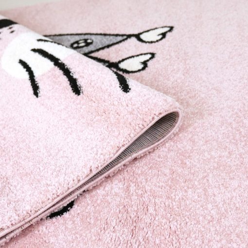 GYEREKSZŐNYEG AKCIÓ, EPERKE 120x170cm E220 rózsaszín cuki cicás szőnyeg