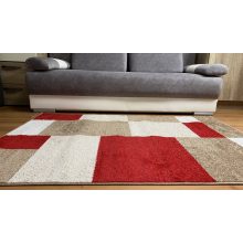 Modern szőnyeg akció, LARA piros-bézs 5620 80x150cm