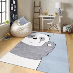   GYEREKSZŐNYEG AKCIÓ, EPERKE 160x230cm 1110 kék pandás szőnyeg