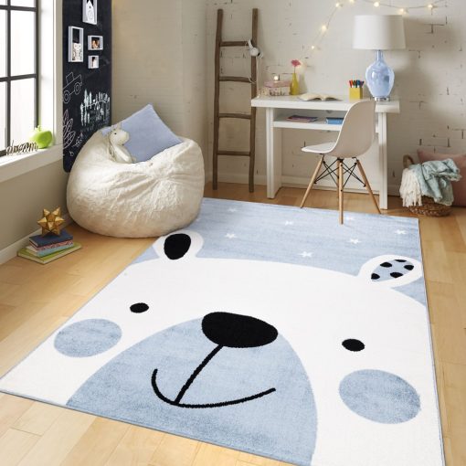 GYEREKSZŐNYEG AKCIÓ, EPERKE 120x170cm D066 kék macis szőnyeg