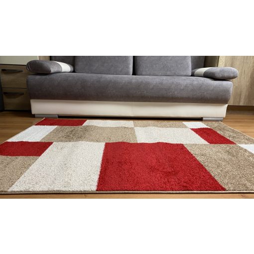 Modern szőnyeg akció, LARA piros-bézs 5620 120x170cm