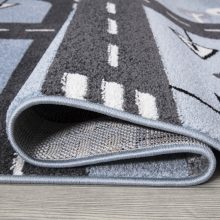 GYEREKSZŐNYEG AKCIÓ, EPERKE 120x170cm D079 kék autópályás szőnyeg