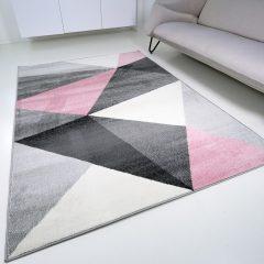 Berlin F8001 rózsaszín-szürke 160x220cm