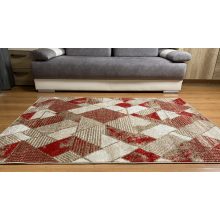 Modern szőnyeg akció, LARA piros-bézs 4872 120x170cm