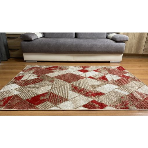 Modern szőnyeg akció, LARA piros-bézs 4872 120x170cm