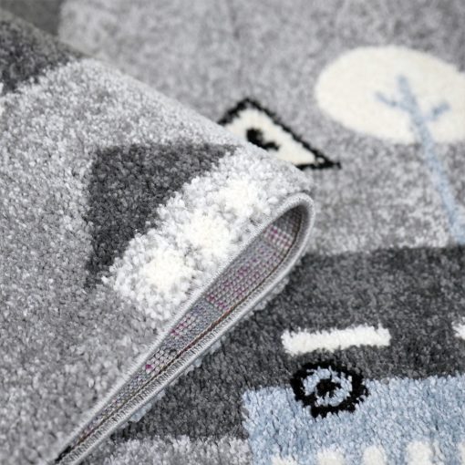 GYEREKSZŐNYEG AKCIÓ, EPERKE 160x230cm D079 szürke autópályás szőnyeg