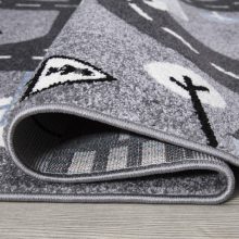 GYEREKSZŐNYEG AKCIÓ, EPERKE 160x230cm D079 szürke autópályás szőnyeg