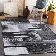 Modern szőnyeg akció, LARA fekete 4865 120x170cm