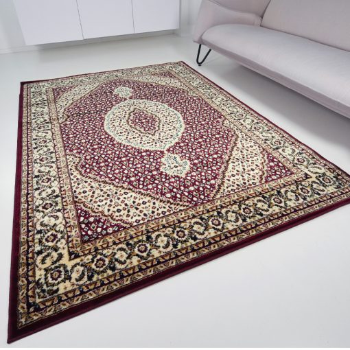 Tebriz 6450 bordó 160x220cm-klasszikus szőnyeg 