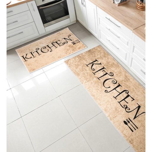 SIL Konyhai szőnyeg 2 részes szett 38x58cm+38x117cm-bézs kitchen